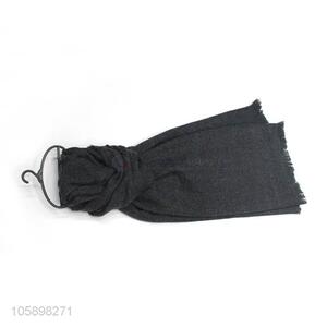 Top quality black winter warm scarf knitted scar for women