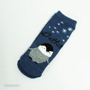 Lovely penguin pattern women autumn short socks