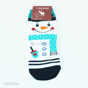 China Manufacturer Cartoon Snowman Woman Sock