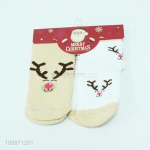 Superior quality 2pairs Christmas socks kids winter socks