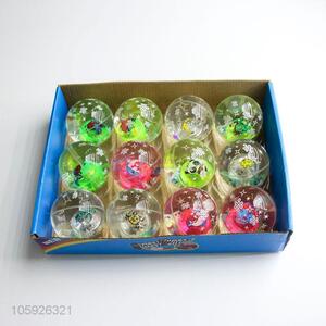 Direct factory supply children lucency animal light-up bouncy ball