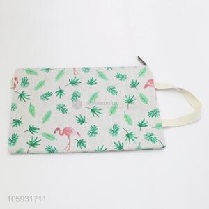 Reasonable Price Flamingo Pattern A4 Portable Stationery File Bag