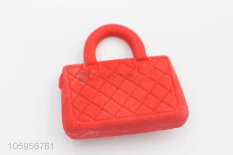 Wholesale cute 3d handbag eraser cartoon eraser for school