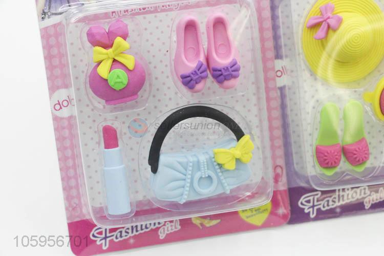 New creative cute cartoon eraser set children's small gifts