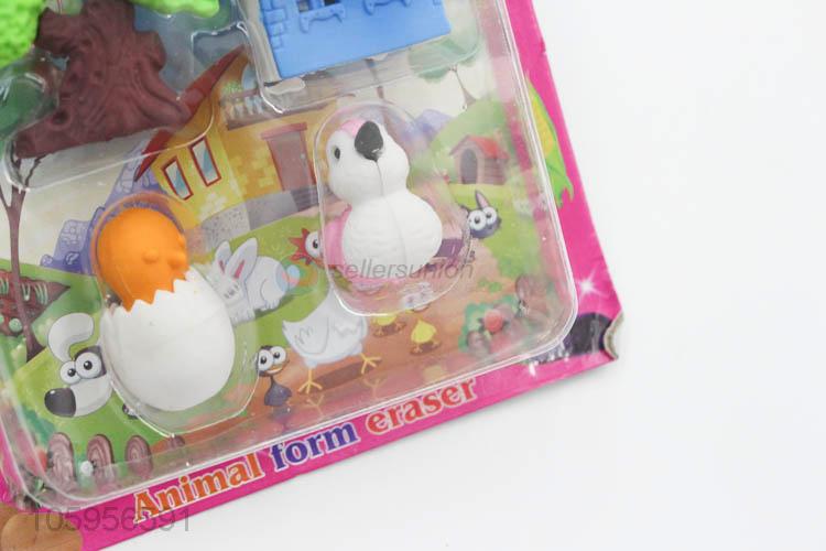 Cheap and high quality cute 3d eraser for kids