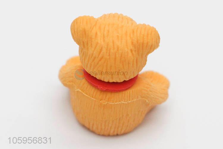 Wholesale unique design 3d eraser in bear shape