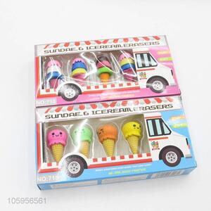 Good factory price creative ice-cream shape 3d eraser