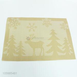 Best sale Christmas style rectangle pvc placemat