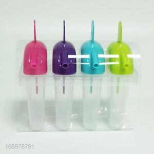 New design 4pcs homemade plastic ice pop mould