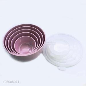 High sales 5pcs/set round melamine bowl with lid