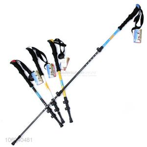 China suppliers outdoor aluminum alloy retractable trekking pole hiking sticks