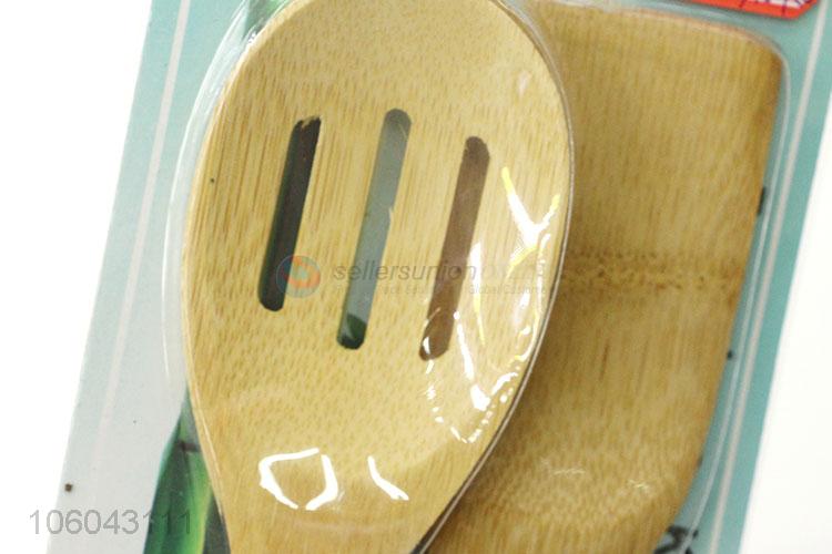 Top quality eco-friendly wooden cooking spoon pancake turner set