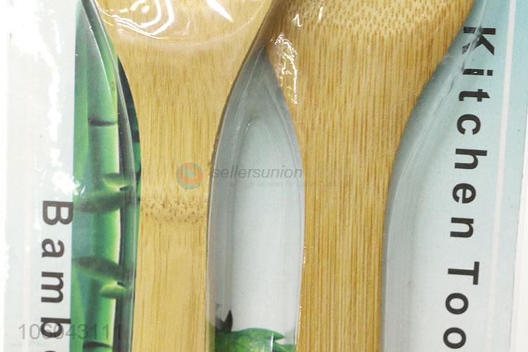 Top quality eco-friendly wooden cooking spoon pancake turner set