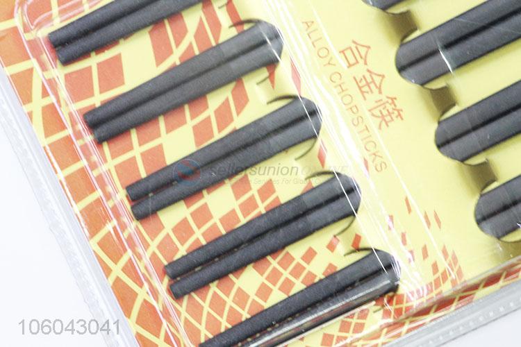 Direct sale personalized custom cheap  reusable alloy chopsticks