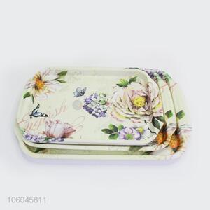 Hot selling plastic melamine fast food serving salver for hotel use