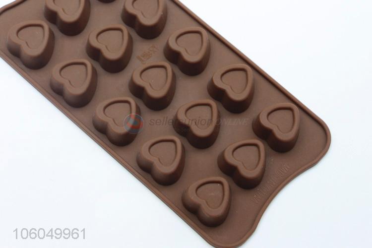 Custom food grade 3d heart shape silicone chocolate mold