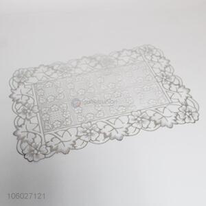 Hot selling silver pvc placemat desk mat table mat