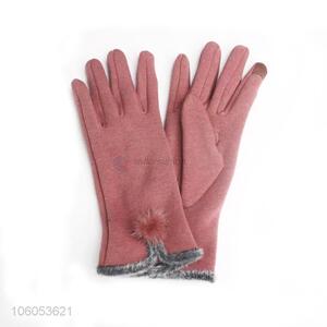 Good Quality Mirco Velvet Warm Gloves For Women