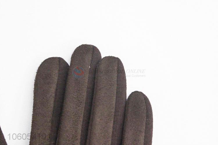 Fashion Windproof Gloves Warm Velvet Lining Gloves