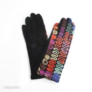 Best Price Velvet Warm Touch Screen Gloves For Women