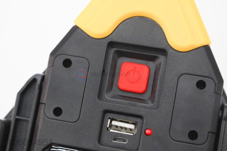 Factory price led light solar caution light with usb socket