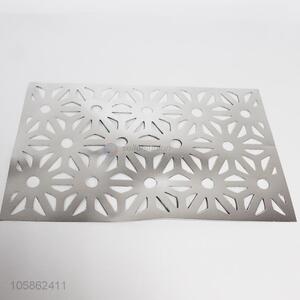 High sales pvc material silver color placemat