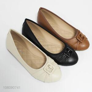 Fashion ladies flat single shoes women soft sole shoes