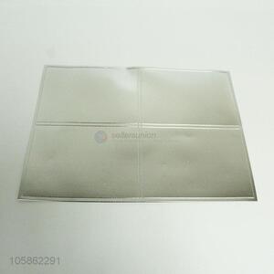 Wholesale new products silver pvc rectangular placemat