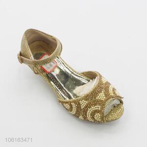 Factory Price Cheap Glitter With Diamond Kids Children Pumps