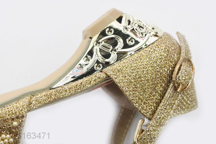 Factory Price Cheap Glitter With Diamond Kids Children Pumps