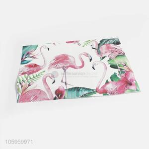 Newly design flamingo printed pvc table mat placemat