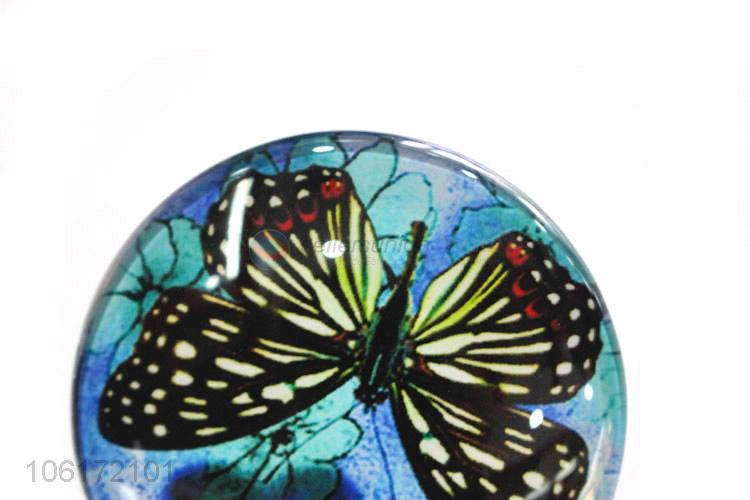 Hot products decorative butterfly picture glass fridge magnet