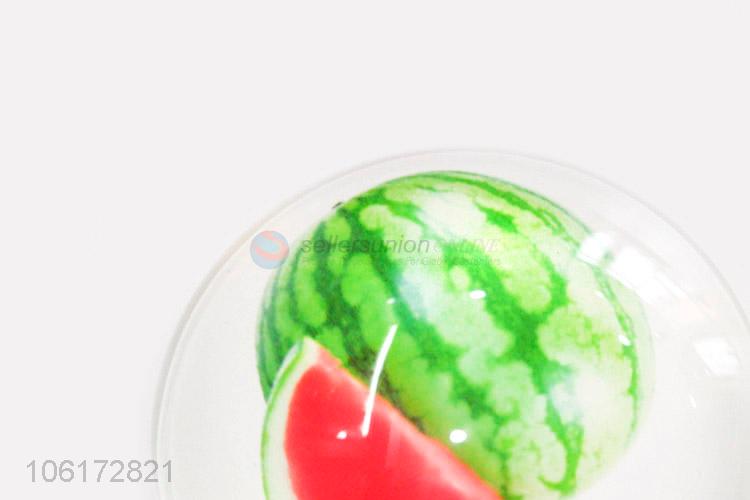 Professional supply watermelon design dome glass fridge magnet