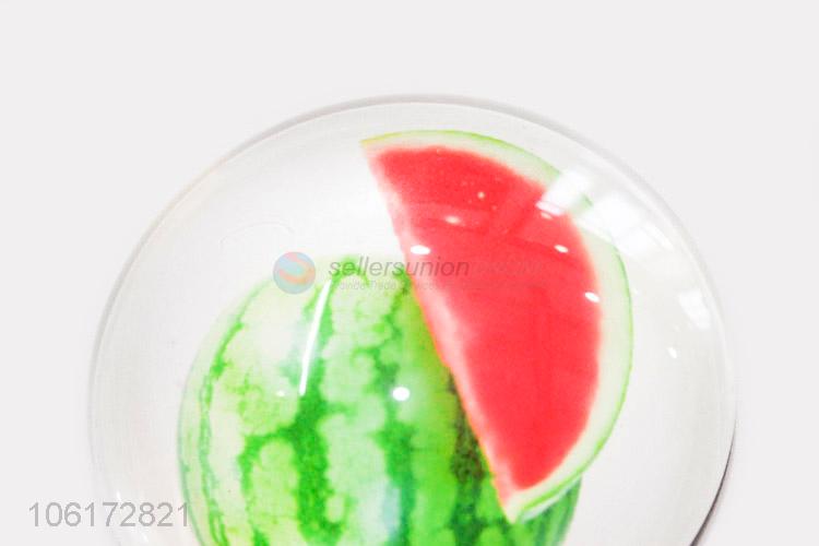 Professional supply watermelon design dome glass fridge magnet