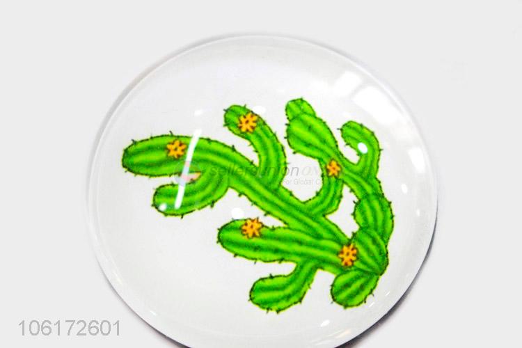 China manufacturer cactus design dome glass fridge magnet