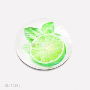 ODM factory citrus design dome glass fridge magnet