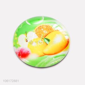 Factory price fruit design dome glass fridge magnet