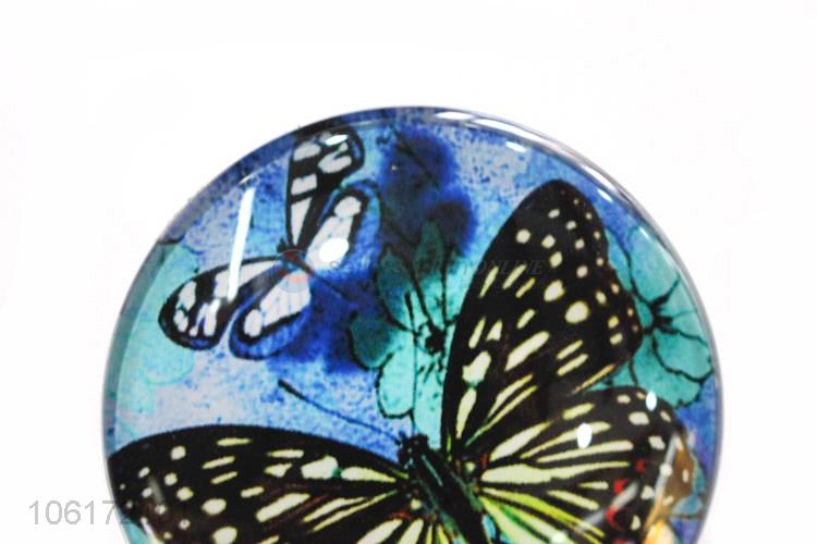 Hot products decorative butterfly picture glass fridge magnet