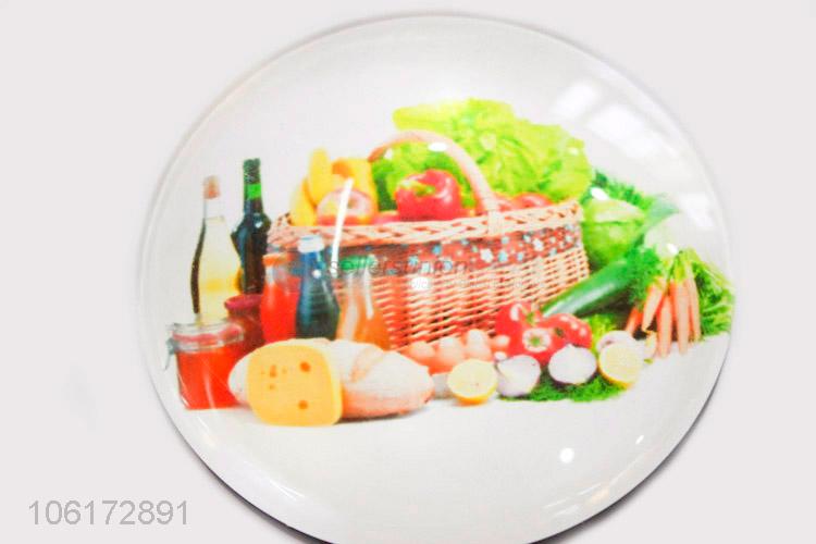 Cheap wholesale decorative vegetables picture glass fridge magnet