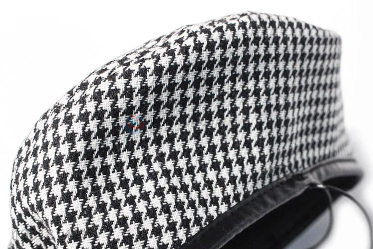 Wholesale Fashion Design Lady Winter Plaid Beret Cap