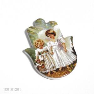 New design girls pattern polymer clay fridge magnet