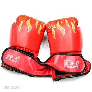 Wholesale pu leather boxing gloves punching gloves for adults