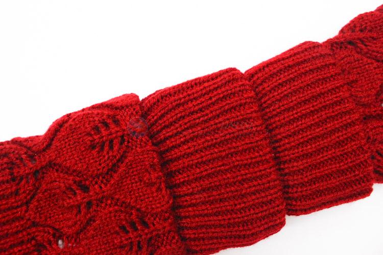 Popular Promotional Women's Winter Knitted Long Sleeve Fingerless Gloves