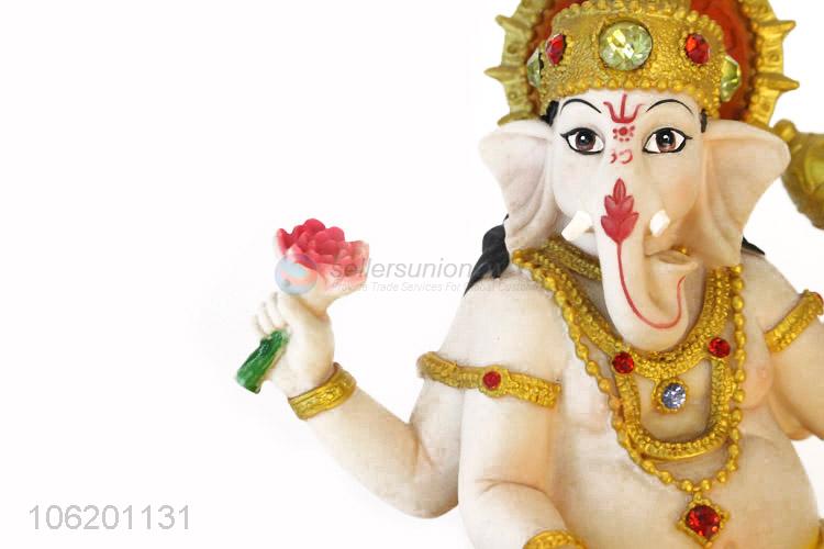 Factory Custom Home Decoration Gift Polyresin Resin Indian God Ganesh