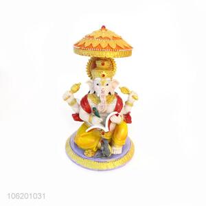 Wholesale Good Handmade Antique Home Decor Item Resin Idol Of Lord Ganesha