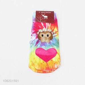 Recent design cute full printing women socks