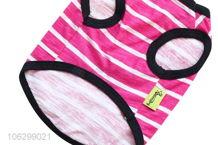 Custom Colorful Stripe Cotton Pet Clothes