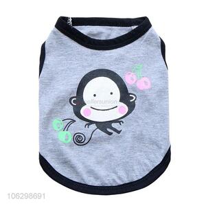 Best Quality Cartoon Pattern Cotton Tank Top For Pet