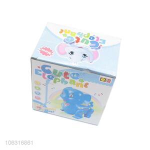 Low price cartoon electric toy elephant with light and music