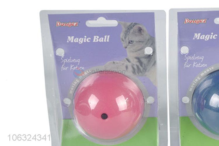 New Product Pet Toys Electric Random Rolling Magic Led Flash Pet Cat Ball